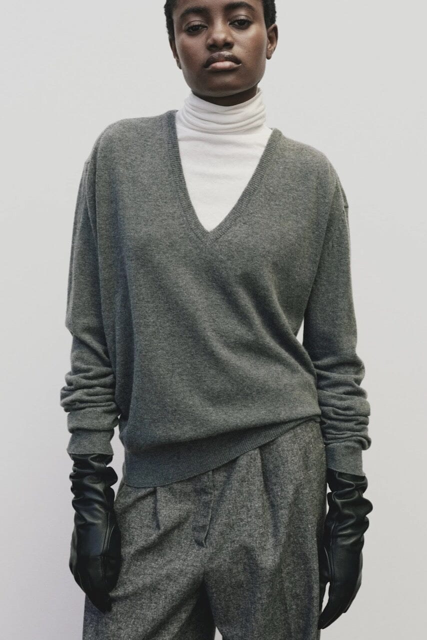 Roll Neck Jersey Top, White - Image 6