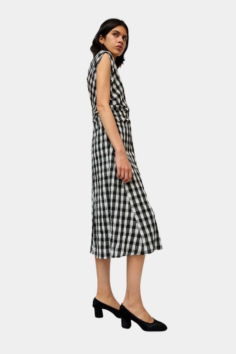 Rochelle Dress, Black And White Gingham - Image 5