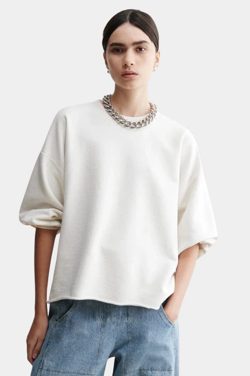 Fond Sweatshirt, Dirty White - Image 3